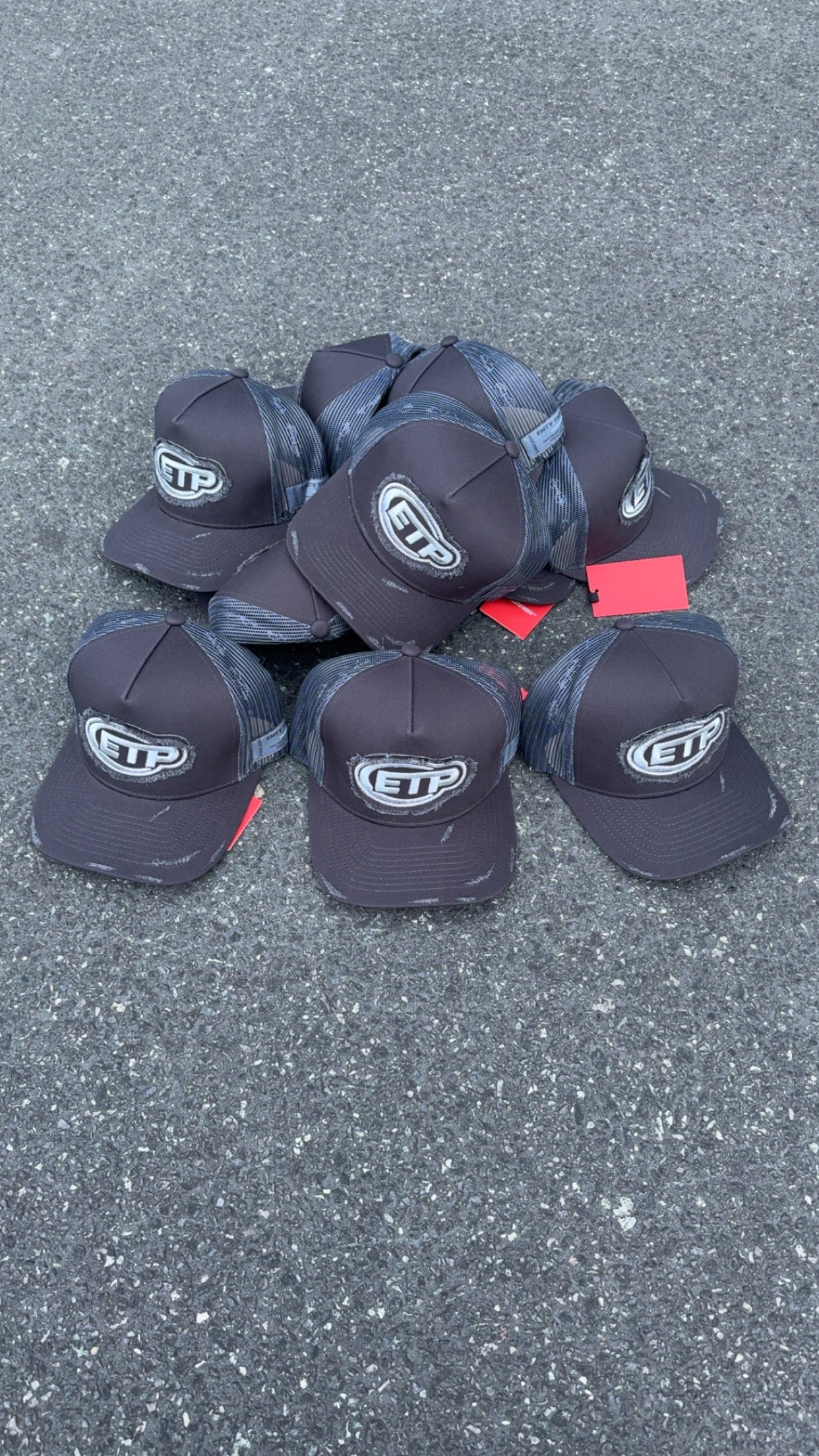 Grey trucker cap