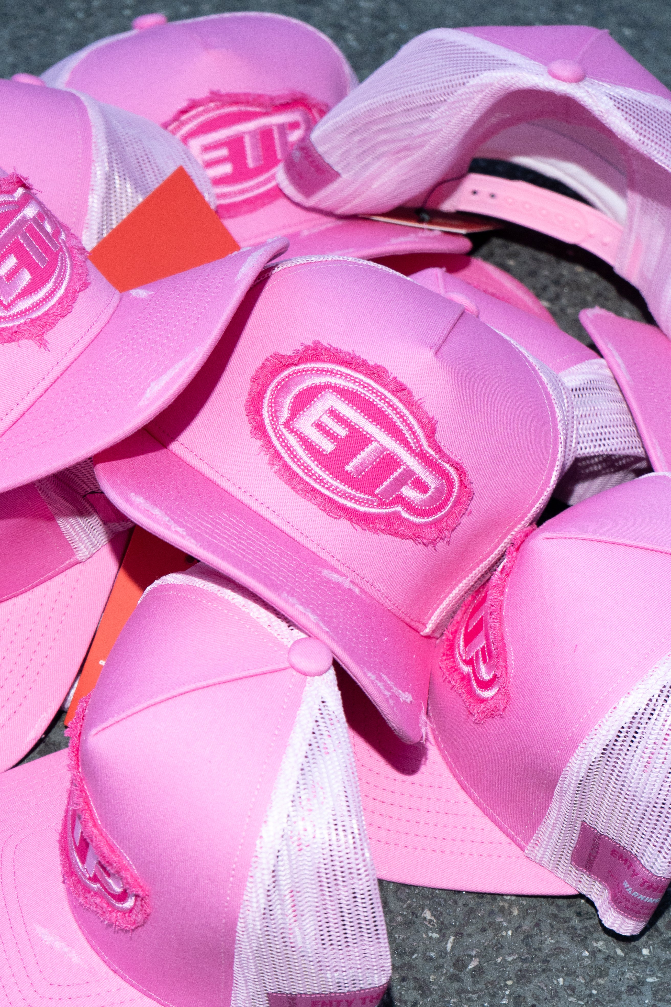 Pink trucker cap