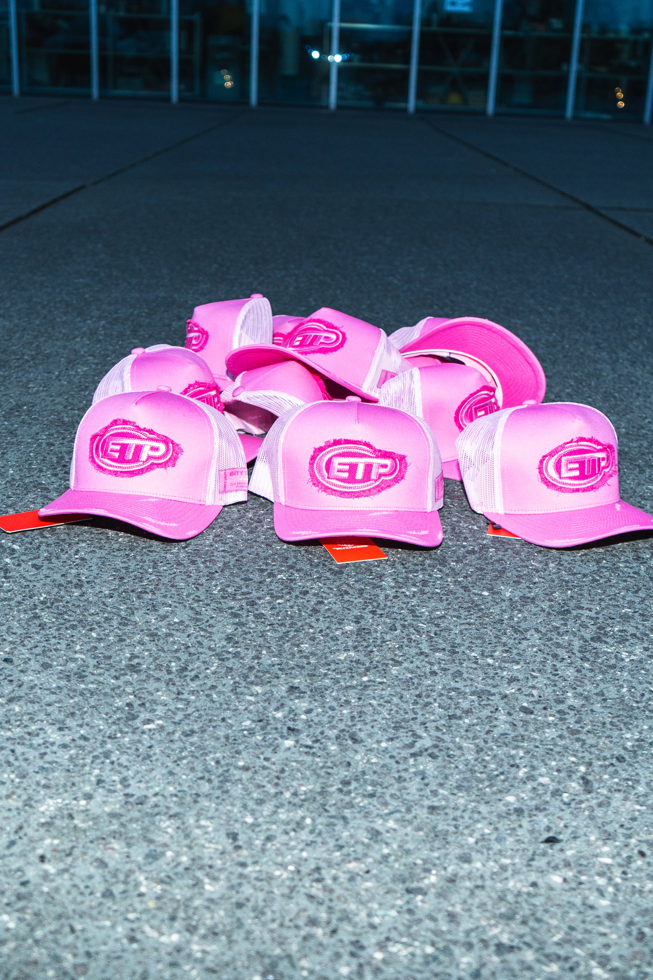 Pink trucker cap